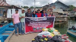 Mahasiswa Salurkan Bantuan Bagi Warga Terdampak Bencana Alam Halmahera Barat